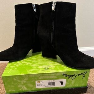 Sam Edelman Elegant Black Suede Booties
